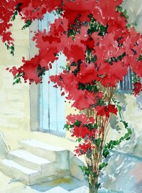 Sadia Arif, 11 x 14 Inch, Water Color on Paper,  Floral Painting, AC-SAD-001
